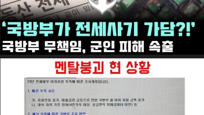 전세사기로 난리난 국방부 근황 ㄷㄷㄷ